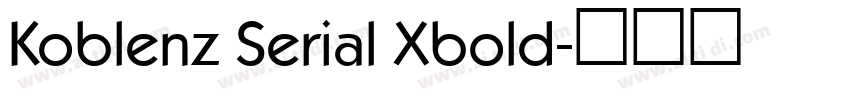 Koblenz Serial Xbold字体转换